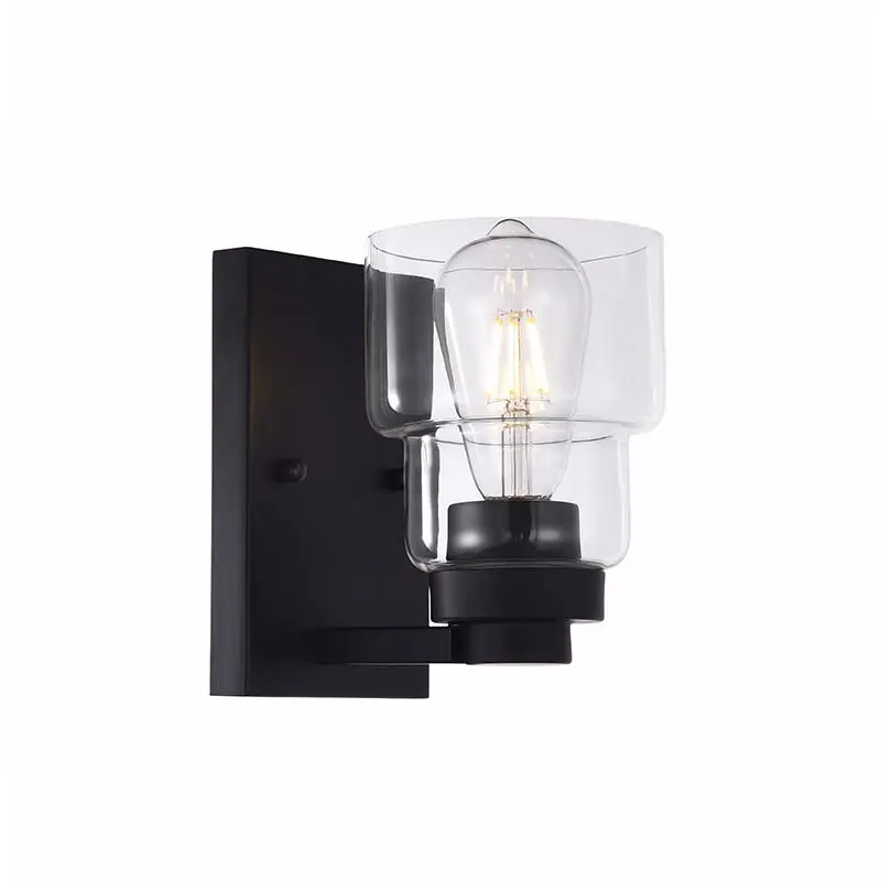 one light wall mounted interior vanity light wall sconce